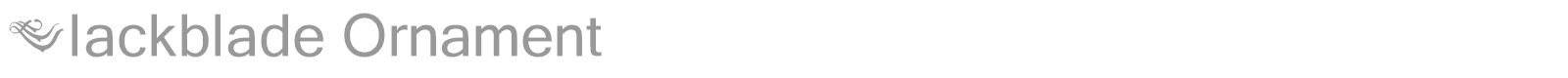Black Blade font preview
